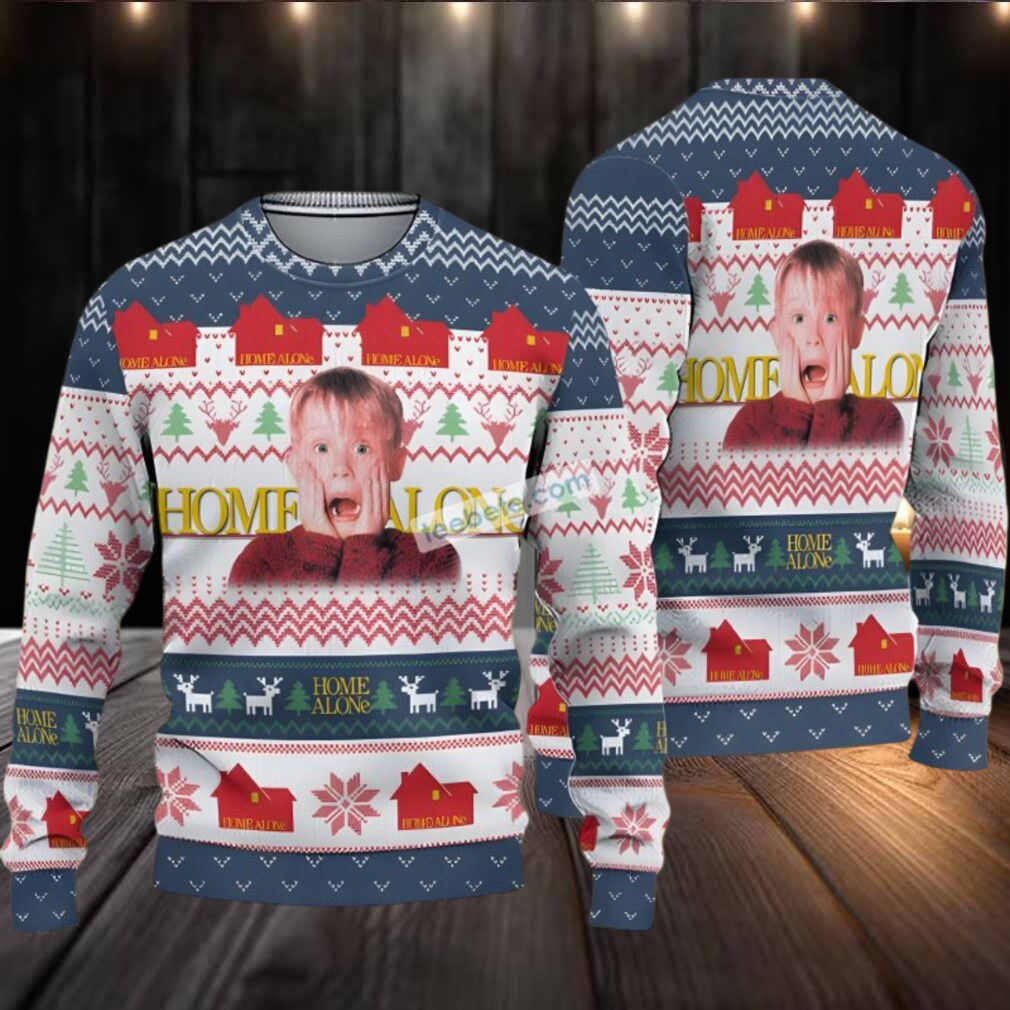 Kevin Home Alone Ugly Christmas Sweater Blue White Most Kevin Home Alone Ugly Christmas Sweater Blue White Most