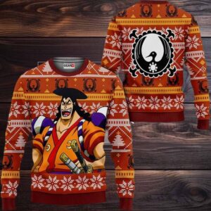Kozuki Oden Anime Xmas Gifts One Piece Ugly Christmas Sweater