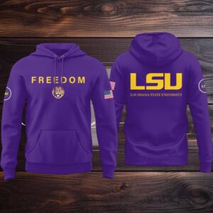 LSU Tigers Louisiana State University 2025 A True Patriot Charlie Kirk Hoodie T Shirt