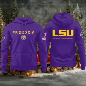 LSU Tigers Louisiana State University 2025 A True Patriot Charlie Kirk Hoodie T Shirt