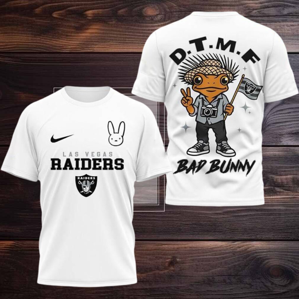 Las Vegas Raiders NFL Bad Bunny 2025 New Two Sided Shirt Las Vegas Raiders NFL Bad Bunny 2025 New Two Sided Shirt