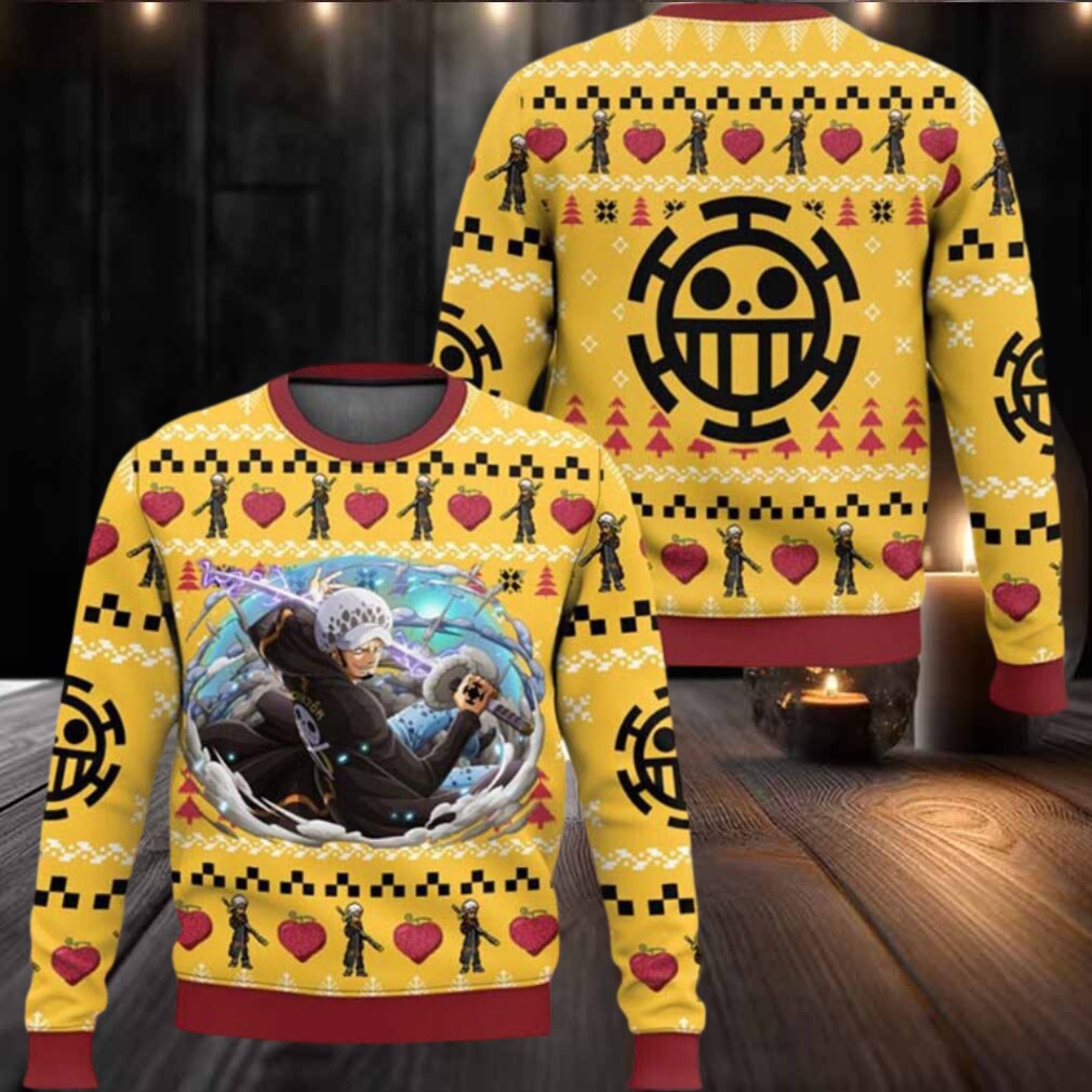 Law One Piece Ugly Christmas Sweater Law One Piece Ugly Christmas Sweater