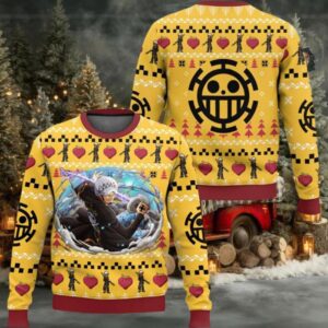 Law One Piece Ugly Christmas Sweater