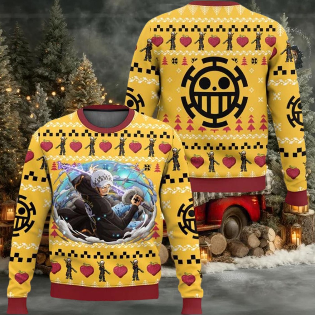 Law One Piece Ugly Christmas Sweater Law One Piece Ugly Christmas Sweater