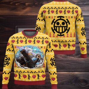 Law One Piece Ugly Christmas Sweater