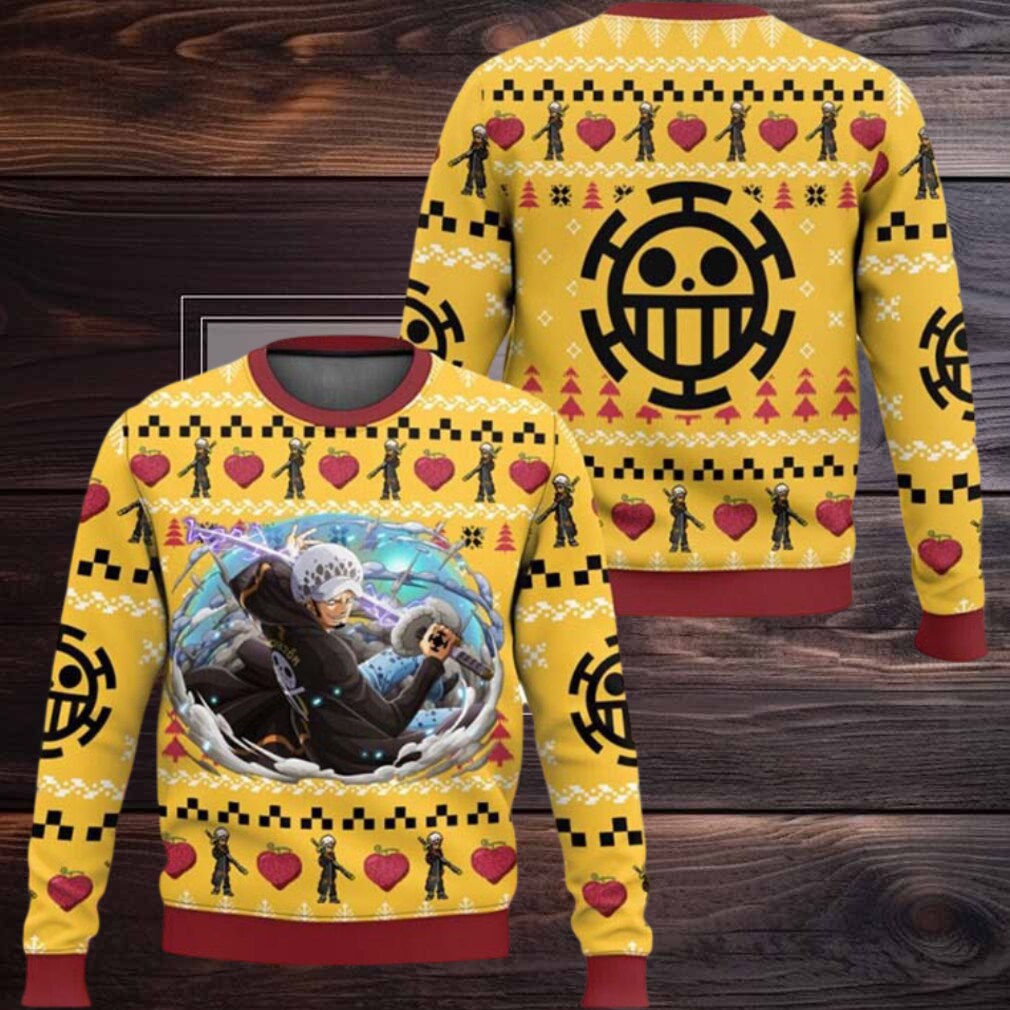 Law One Piece Ugly Christmas Sweater Law One Piece Ugly Christmas Sweater