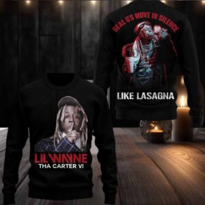 Lil Wayne Real G’s Move In Silence Like Lasgna Ugly Christmas Sweater