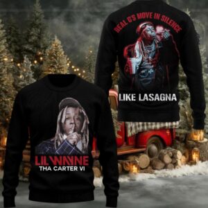 Lil Wayne Real G’s Move In Silence Like Lasgna Ugly Christmas Sweater