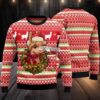 Golden Retriever Keep Christmas Great Ugly Christmas Sweater White Matching