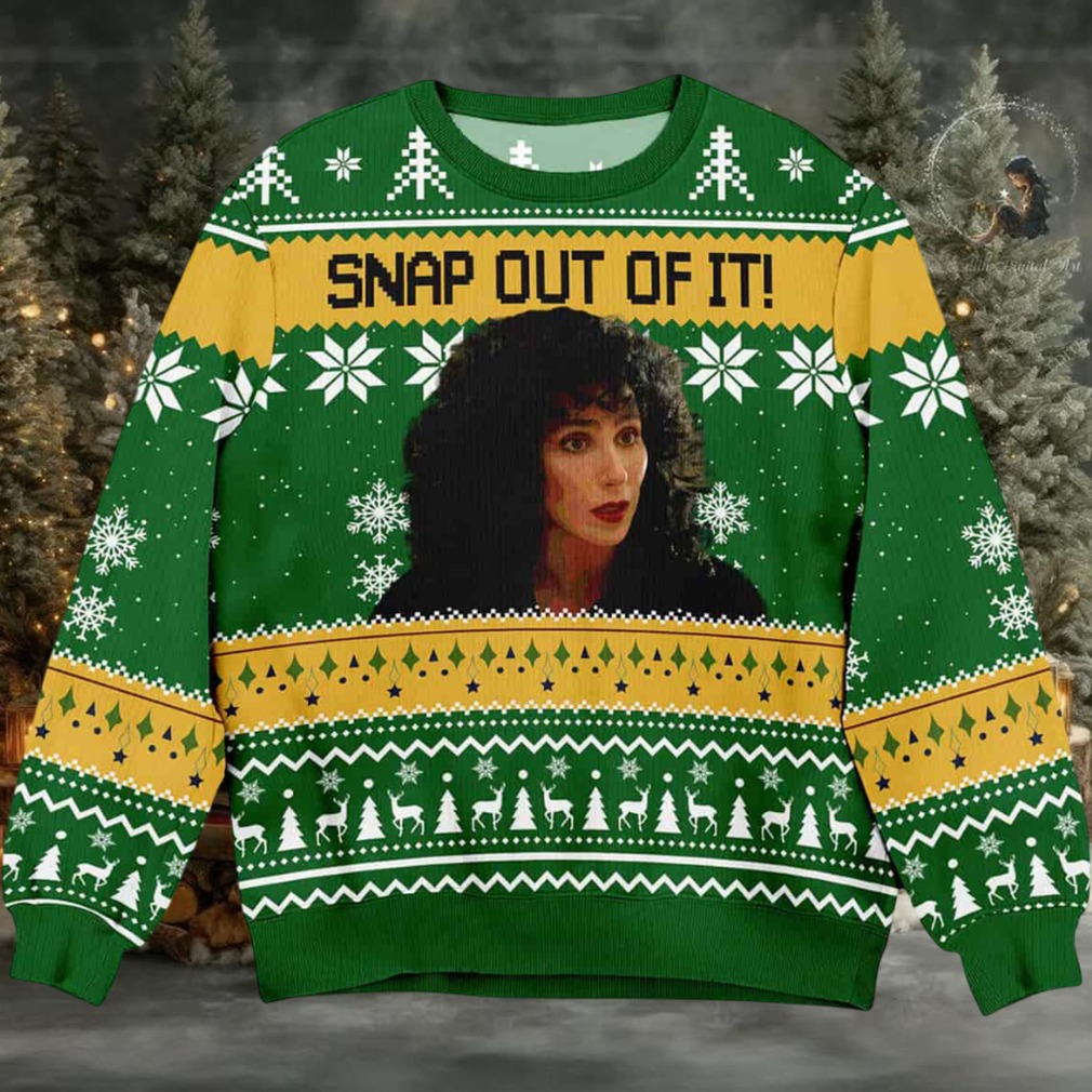 Loretta Castorini Snap Out Of It Christmas Ugly Sweater Loretta Castorini Snap Out Of It Christmas Ugly Sweater