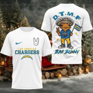 Los Angeles Chargers NFL Bad Bunny 2025 New Two Sided Shirt