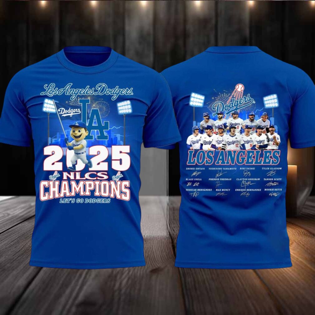 Los Angeles Dodgers NLCS 2025 Champions Celebrating Hoodie T Shirt Los Angeles Dodgers NLCS 2025 Champions Celebrating Hoodie T Shirt