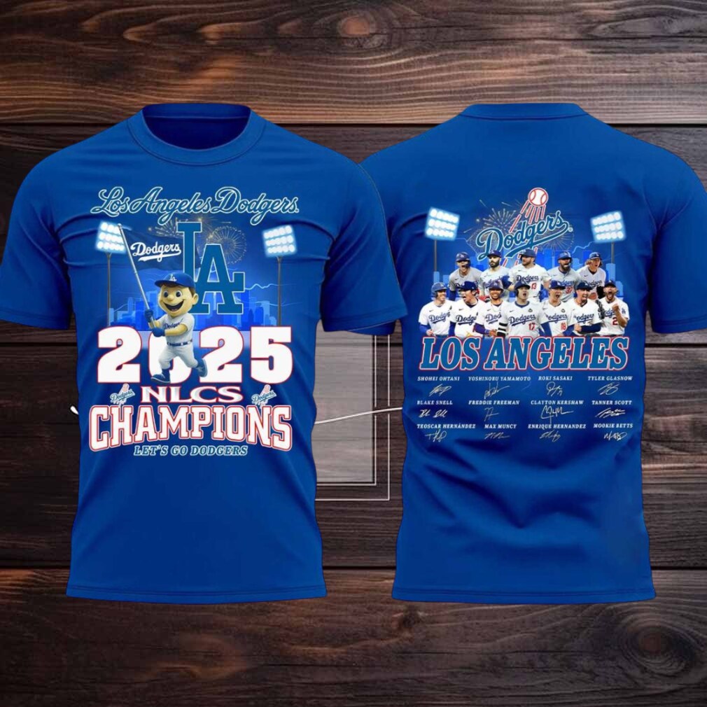 Los Angeles Dodgers NLCS 2025 Champions Celebrating Hoodie T Shirt Los Angeles Dodgers NLCS 2025 Champions Celebrating Hoodie T Shirt