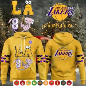 Los Angeles Lakers x Mew x Kaws Hoodie Shirt