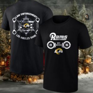 Los Angeles Rams Law Enforcement est 1936 logo shirt