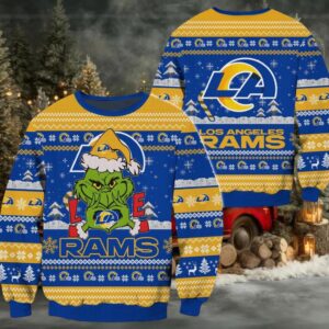 Los Angeles Rams NFL Grinch Football Limited Ugly Christmas Sweater