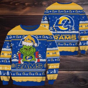 Los Angeles Rams NFL Grinch Football Limited Ugly Christmas Sweater