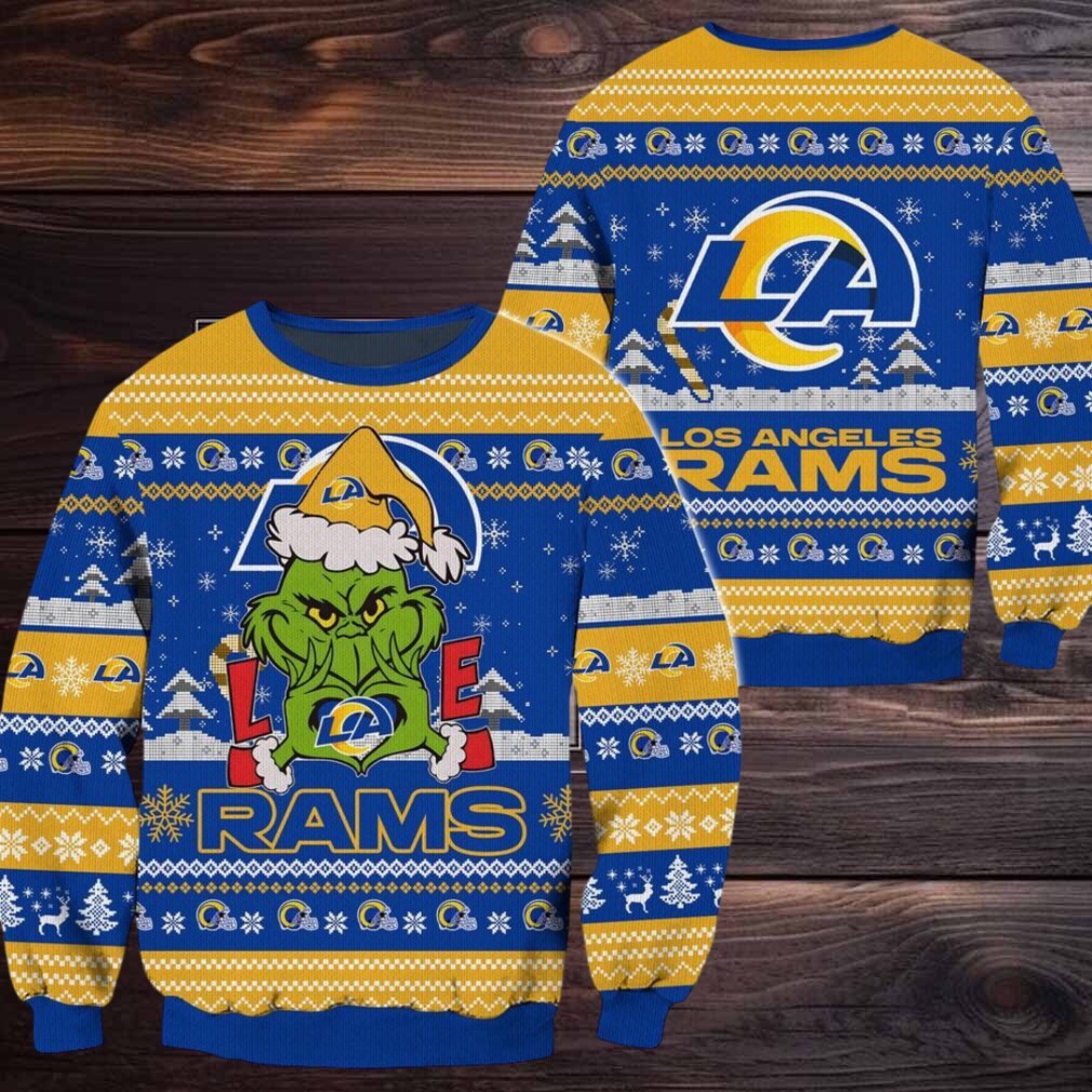Los Angeles Rams NFL Grinch Football Limited Ugly Christmas Sweater Los Angeles Rams NFL Grinch Football Limited Ugly Christmas Sweater