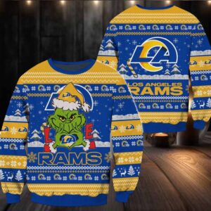 Los Angeles Rams NFL Grinch Football Limited Ugly Christmas Sweater