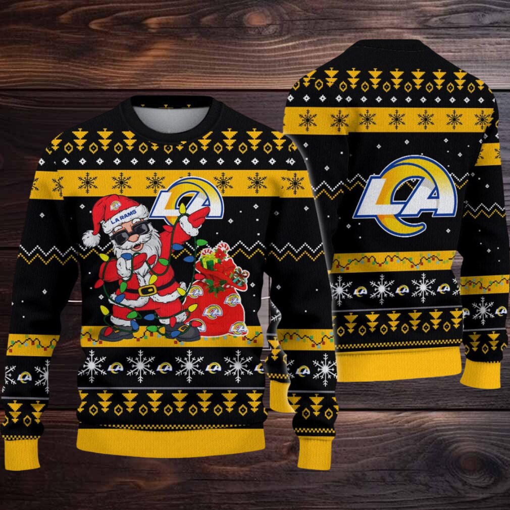 Los Angeles Rams Santa Claus Ugly Christmas Sweater Los Angeles Rams Santa Claus Ugly Christmas Sweater