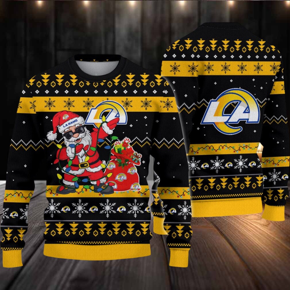 Los Angeles Rams Santa Claus Ugly Christmas Sweater Los Angeles Rams Santa Claus Ugly Christmas Sweater