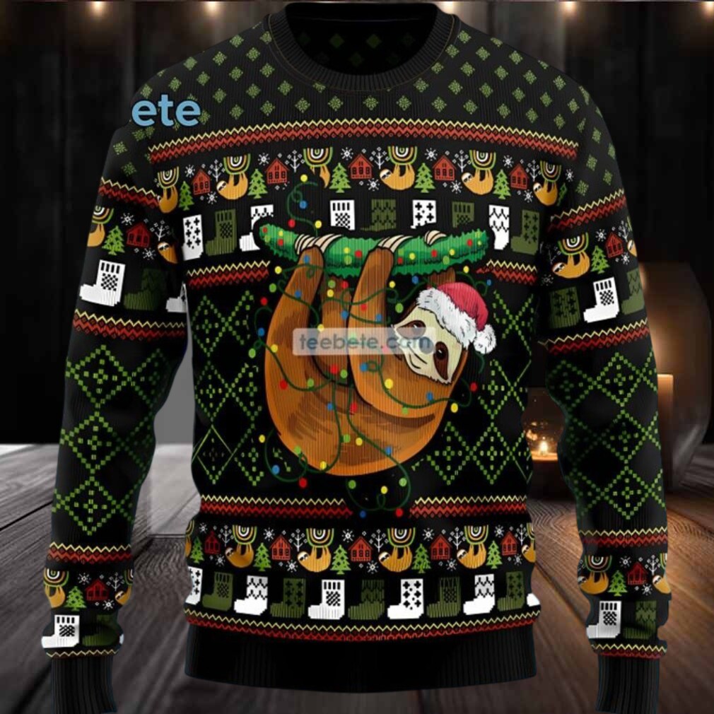 Loth Xmas Light Ugly Christmas Sweater Black Couples Loth Xmas Light Ugly Christmas Sweater Black Couples