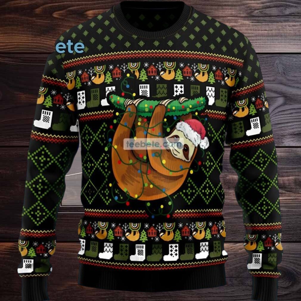 Loth Xmas Light Ugly Christmas Sweater Black Couples Loth Xmas Light Ugly Christmas Sweater Black Couples