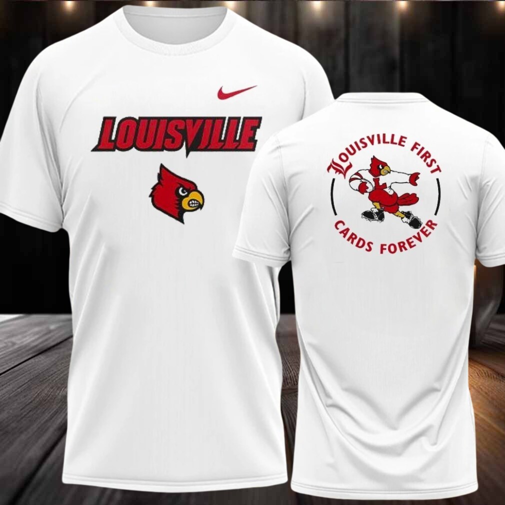 Louisville Football Louisville First Cards Forever Uniform 2025 Logo Two Sided Hoodie Shirt Louisville Football Louisville First Cards Forever Uniform 2025 Logo Two Sided Hoodie Shirt
