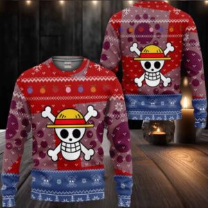 Luffy Dressrosa Arc One Piece Ugly Christmas Sweater