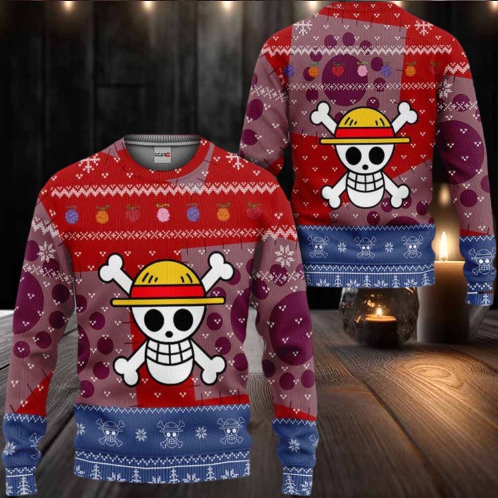 Luffy Dressrosa Arc One Piece Ugly Christmas Sweater Luffy Dressrosa Arc One Piece Ugly Christmas Sweater