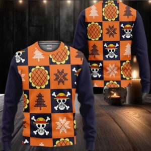 Luffy Wano Arc Xmas Gift One Piece Ugly Christmas Sweater