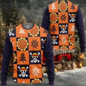 Luffy Wano Arc Xmas Gift One Piece Ugly Christmas Sweater