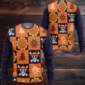 Luffy Wano Arc Xmas Gift One Piece Ugly Christmas Sweater