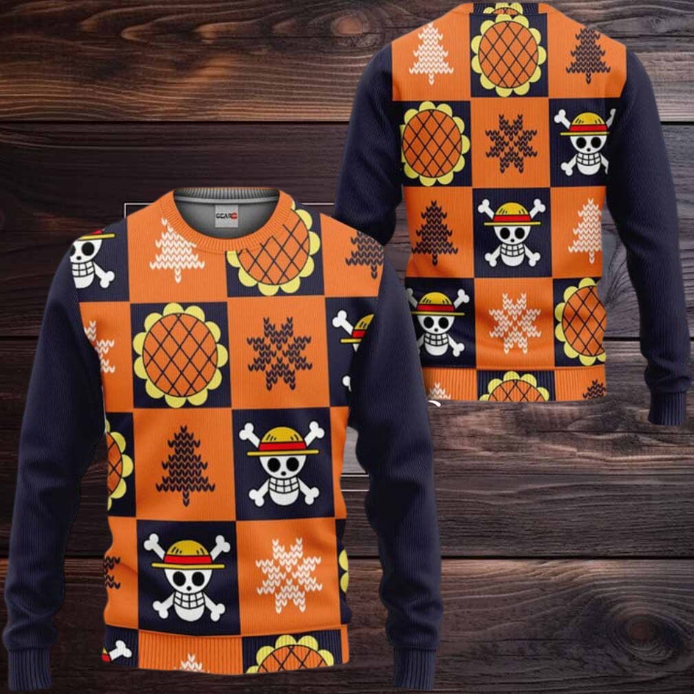 Luffy Wano Arc Xmas Gift One Piece Ugly Christmas Sweater Luffy Wano Arc Xmas Gift One Piece Ugly Christmas Sweater