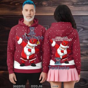 Arizona Cardinals Santa Claus Dance Ugly 3D Hoodie Youth