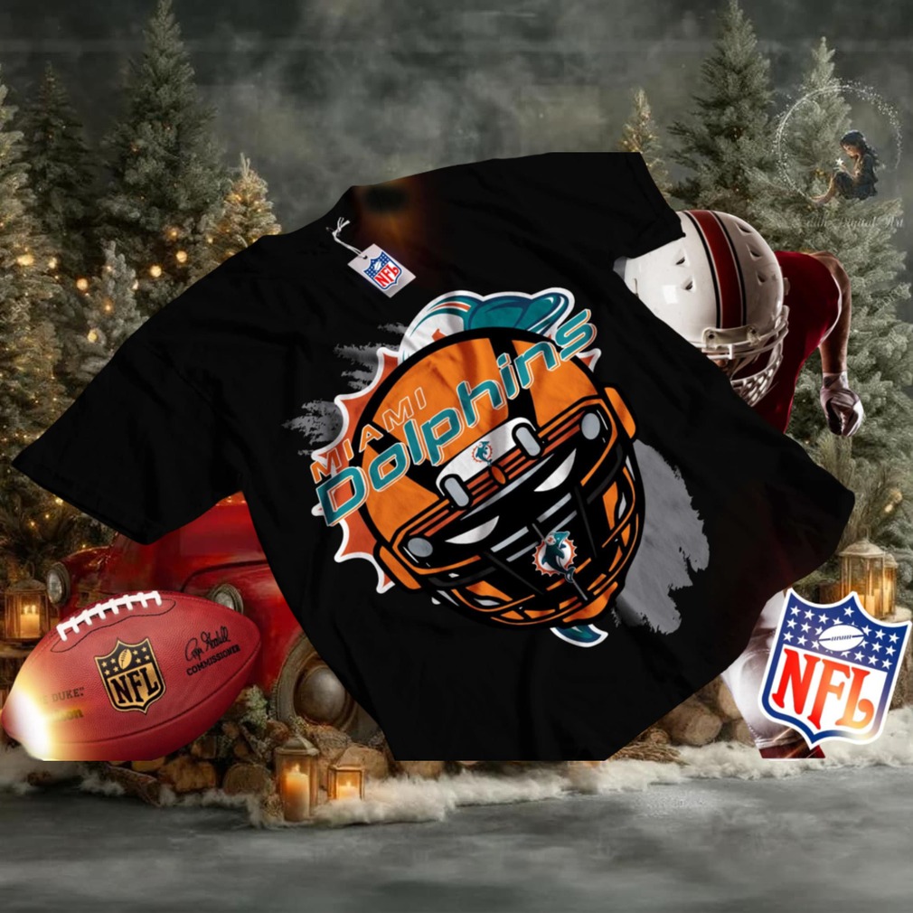 Miami Dolphins Throwback Helmet Flea Market Tee Miami Dolphins Throwback Helmet Flea Market Tee