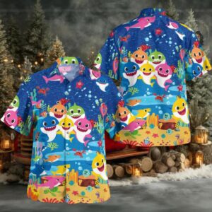 Baby Shark Hawaiian Shirt