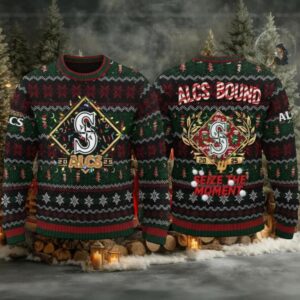 Mariners ALCS Bound 2025 Ugly Christmas Sweater