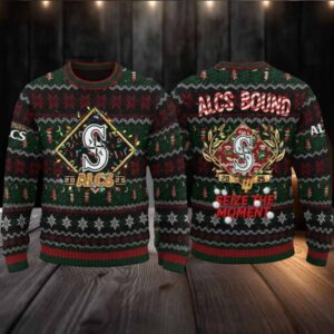 Mariners ALCS Bound 2025 Ugly Christmas Sweater