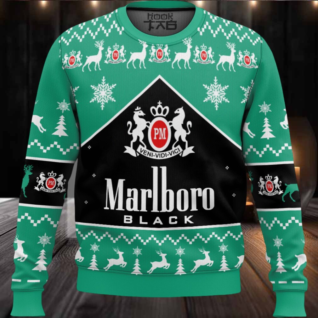 Marlboro Black Menthol Ugly Christmas Sweater Marlboro Black Menthol Ugly Christmas Sweater