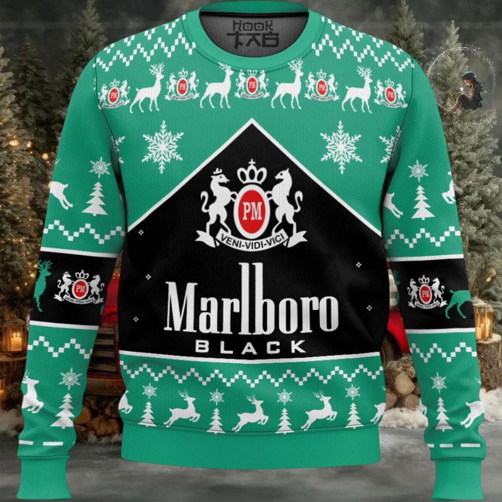 Marlboro Black Menthol Ugly Christmas Sweater Marlboro Black Menthol Ugly Christmas Sweater