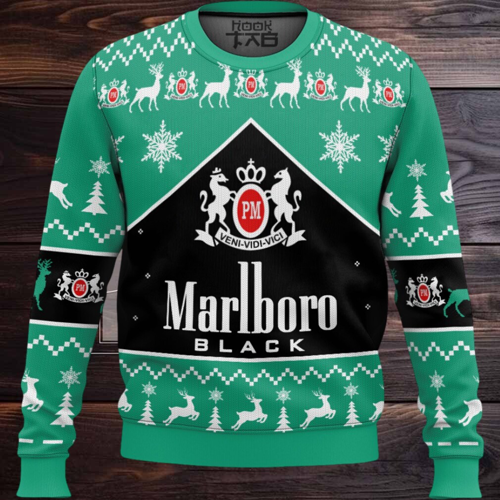 Marlboro Black Menthol Ugly Christmas Sweater Marlboro Black Menthol Ugly Christmas Sweater