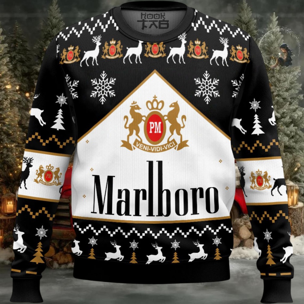 Marlboro Black Ugly Christmas Sweater Marlboro Black Ugly Christmas Sweater