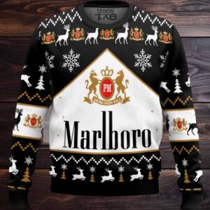 Marlboro Black Ugly Christmas Sweater