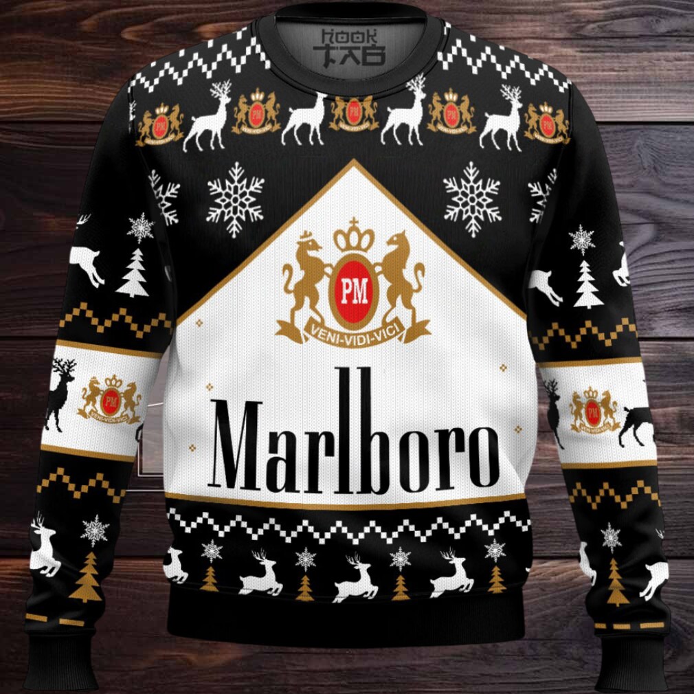 Marlboro Black Ugly Christmas Sweater Marlboro Black Ugly Christmas Sweater