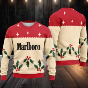 Marlboro Chrismas Cherry Ugly Sweater