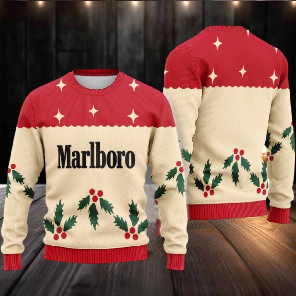 Marlboro Chrismas Cherry Ugly Sweater Marlboro Chrismas Cherry Ugly Sweater