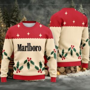 Marlboro Chrismas Cherry Ugly Sweater