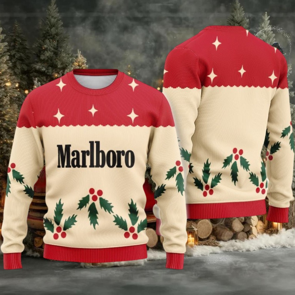 Marlboro Chrismas Cherry Ugly Sweater Marlboro Chrismas Cherry Ugly Sweater