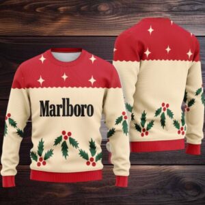 Marlboro Chrismas Cherry Ugly Sweater